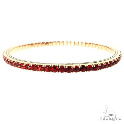Fire Sapphire Stretch Bangle Bracelet 69888 - Image 1