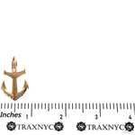 10K Gold Anchor Pendant 69907 - Image 5
