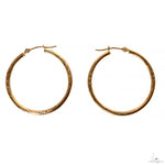 14K Gold Hoop Earrings 30mm 69909 - Image 3
