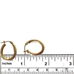 14K Gold Hoop Earrings 17mm 69922 - Image 3