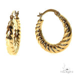 14K Gold Hoop Earrings 22mm 69925 - Image 2