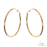 14K Gold Hoop Earrings 55mm 69927 - Image 1