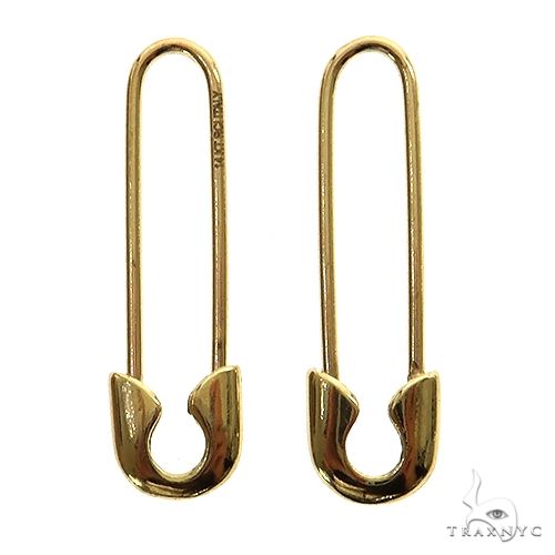 14K Gold Pin Earrings 69929 - Image 1
