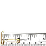 14K Gold Pin Earrings 69929 - Image 3