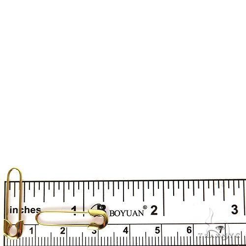 14K Gold Pin Earrings 69929 - Image 3