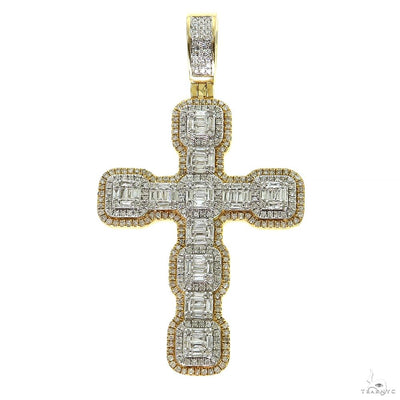 Baguette Diamond Cross Pendant 69951 - Image 1