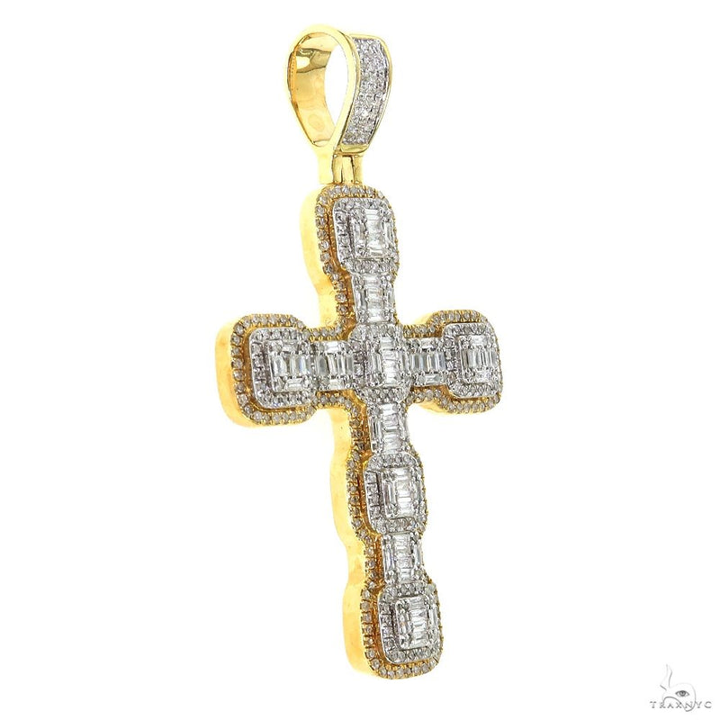 Baguette Diamond Cross Pendant 69951 - Image 2