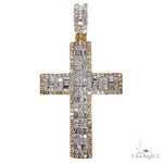 Baguette Diamond Cross Pendant 69954 - Image 1