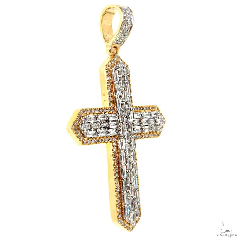 Baguette Diamond Cross Pendant 69955 - Image 2