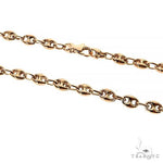 14k Rose Gold Solid Fancy Link 5.9mm 12.5 Inches 69957 - Image 2
