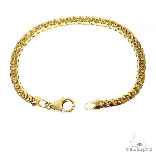 14k Yellow Gold Solid Franco Link Bracelet 4.6mm 8 Inches 69991 - Image 2