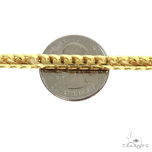 14k Yellow Gold Solid Franco Link Bracelet 4.6mm 8 Inches 69991 - Image 3