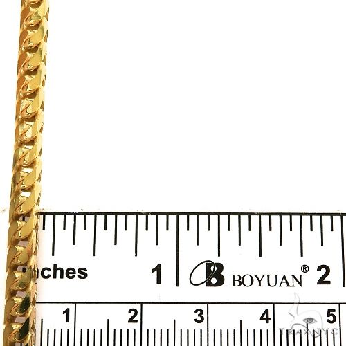 14k Yellow Gold Solid Franco Link Bracelet 4.6mm 8 Inches 69991 - Image 4