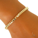 14k Yellow Gold Solid Franco Link Bracelet 4.6mm 8 Inches 69991 - Image 5