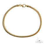14k Yellow Gold Solid Franco Link Bracelet 2.9mm 8 Inches 69995 - Image 1