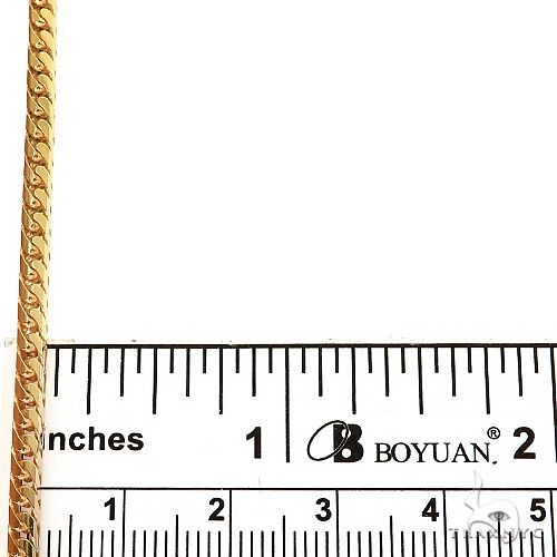 14k Yellow Gold Solid Franco Link Bracelet 2.9mm 8 Inches 69995 - Image 4