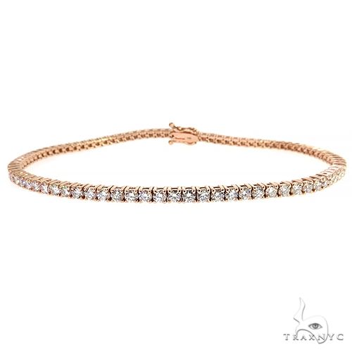 7 Pt Diamond Tennis Anklet Bracelet 68264 - Image 1