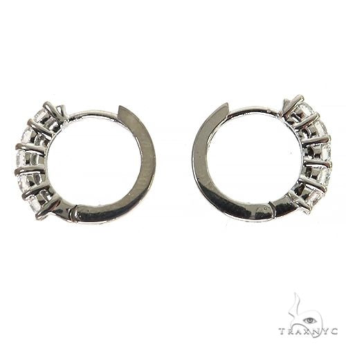 7 Pt Hoop Diamond Earrings (Lab) 68299 - Image 4