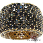 7 Row Fully Black Diamond Ring 23499 - Image 4