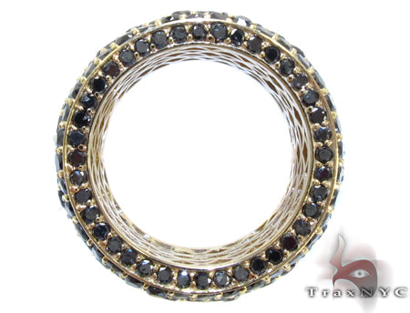 7 Row Fully Black Diamond Ring 23499 - Image 6