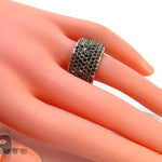 7 Row Fully Black Diamond Ring 23499 - Image 8