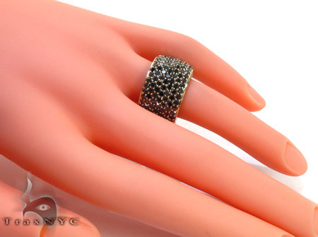 7 Row Fully Black Diamond Ring 23499 - Image 8