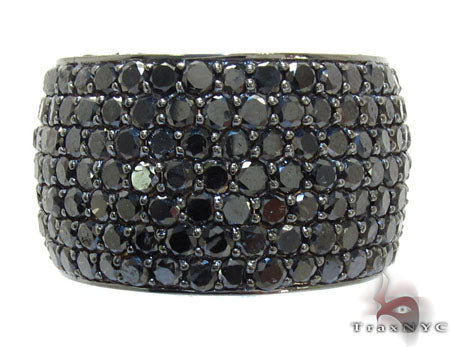 7 Row Fully Black Diamond Ring 23500 - Image 2