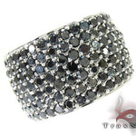 7 Row Fully Black Diamond Ring 26746 - Image 4