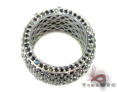 7 Row Fully Black Diamond Ring 26746 - Image 5