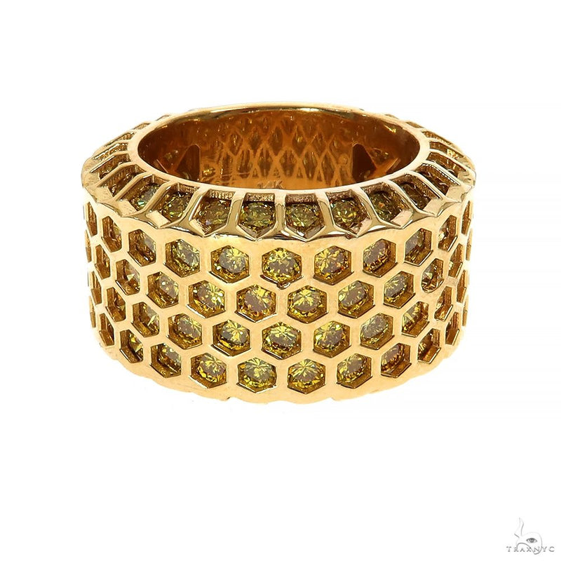 TraxNyc Mens Honeycomb Ring 70020 - Image 2