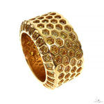 TraxNyc Mens Honeycomb Ring 70020 - Image 3