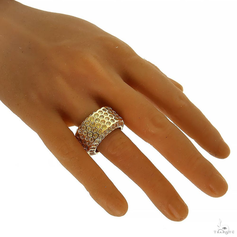TraxNyc Mens Honeycomb Ring 70020 - Image 6