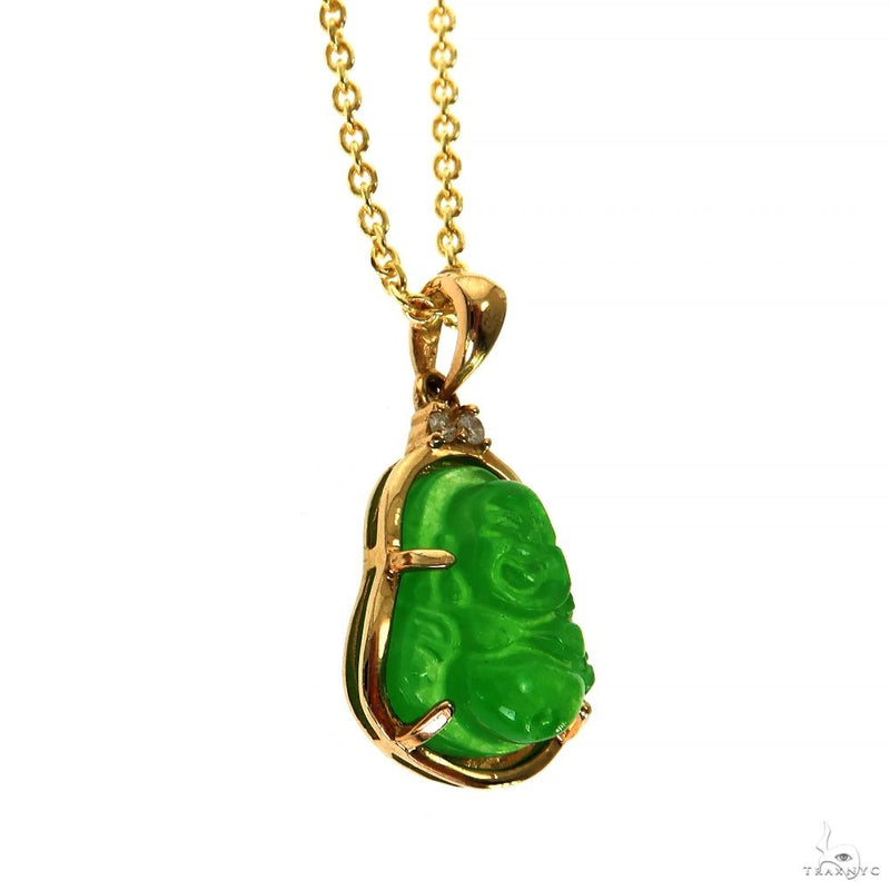 Jade Stone Buddha Pendant Necklace 70027 - Image 2