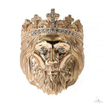 TraxNYC 14k Gold Jesus Head Ring 70037 - Image 1