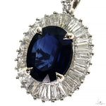 TraxNYC Ballerina Collection Blue Sapphire Necklace 70051 - Image 3