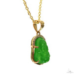 Jade Stone Buddha Pendant Necklace 70055 - Image 1