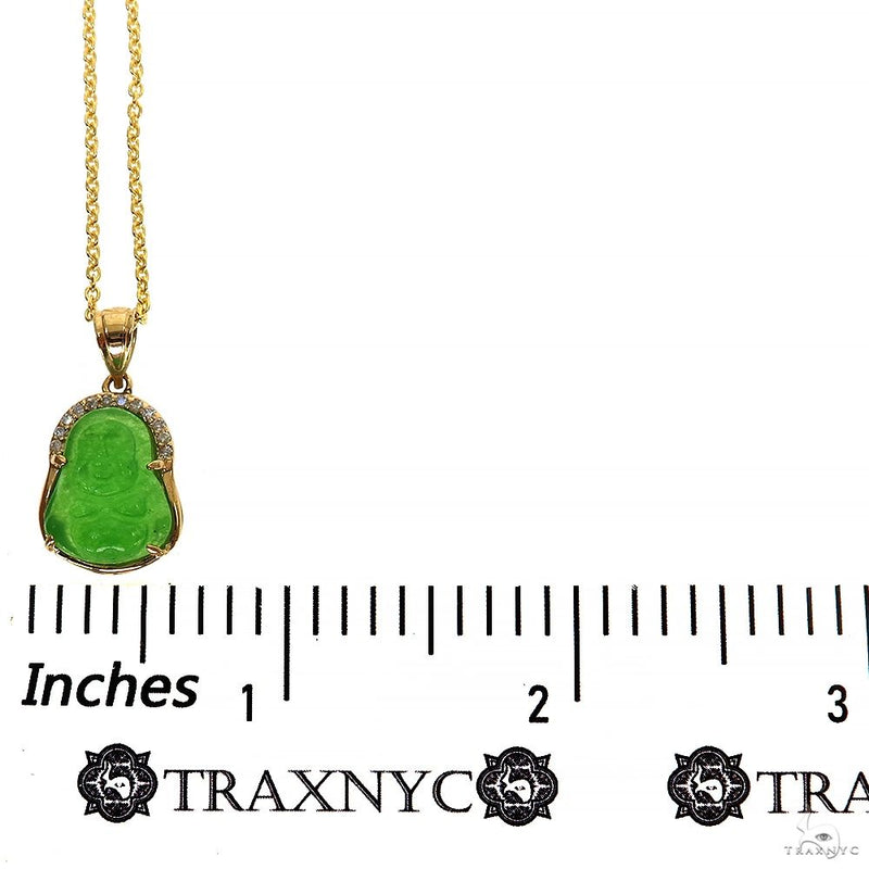 Jade Stone Buddha Pendant Necklace 70055 - Image 4