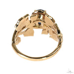 Blue Sapphire Flower Ring 70064 - Image 4