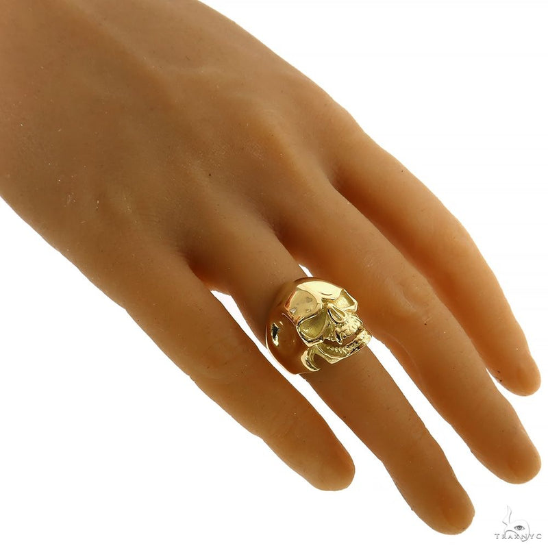 18K Gold Skull Ring 70097 - Image 5
