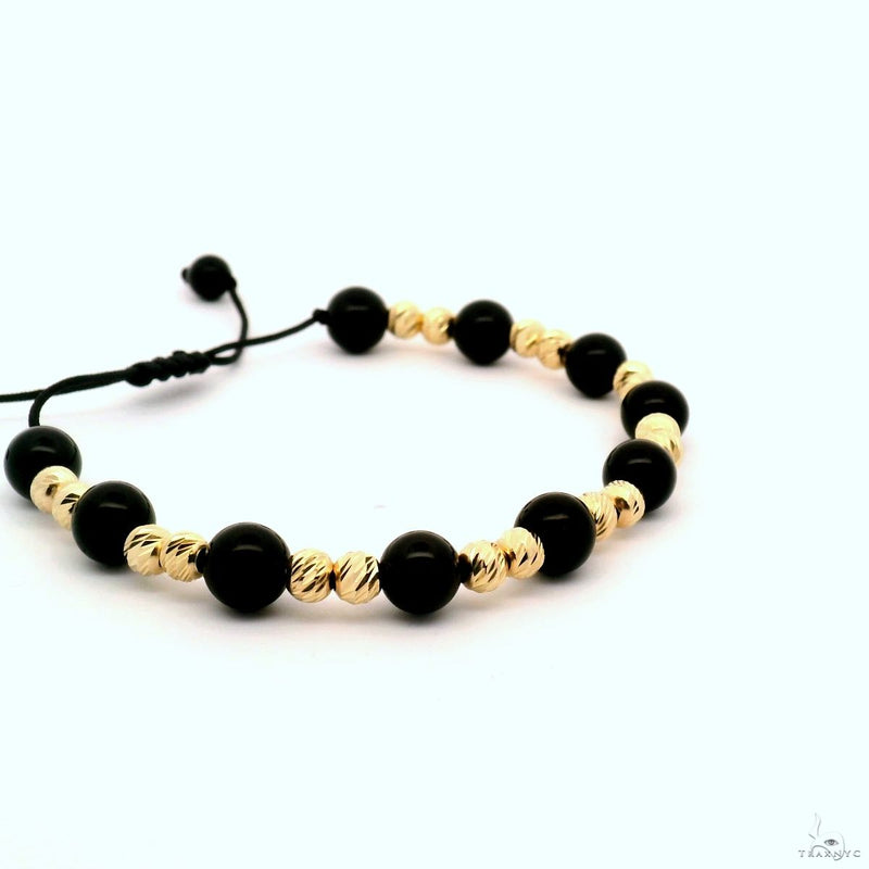 TraxNYC 14K Moon Cut Beads Bracelet 70107 - Image 1