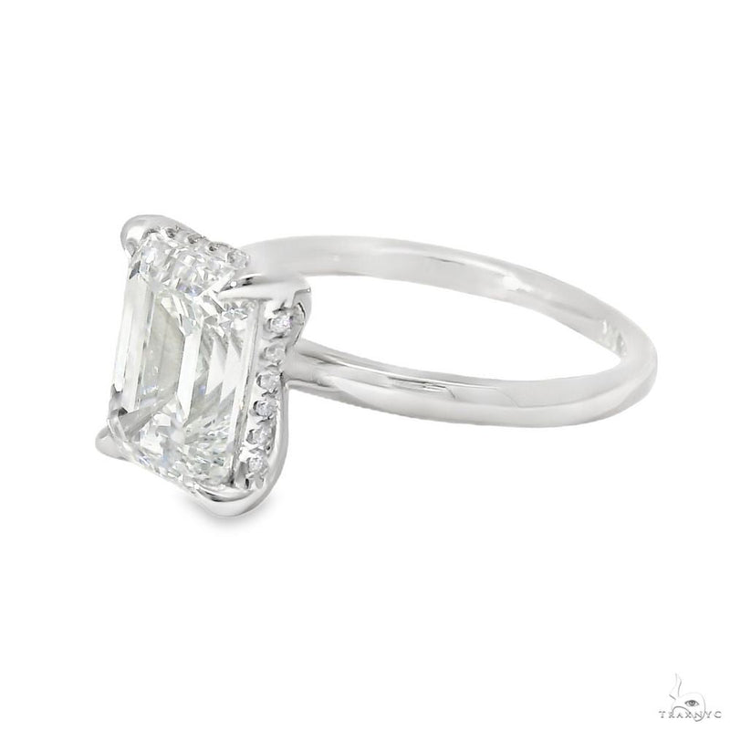 Solitaire Emerald Diamond Engagement Ring (M) 70115 - Image 3