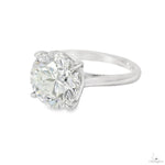 Solitaire Round Brilliant Diamond Engagement Ring 70120 - Image 2