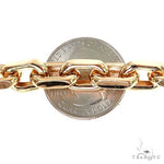 14K Yellow Gold Solid Anchor Link Bracelet 8.75 Inches 8mm 70196 - Image 3
