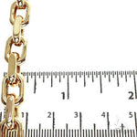 14K Yellow Gold Solid Anchor Link Bracelet 8.75 Inches 8mm 70196 - Image 5