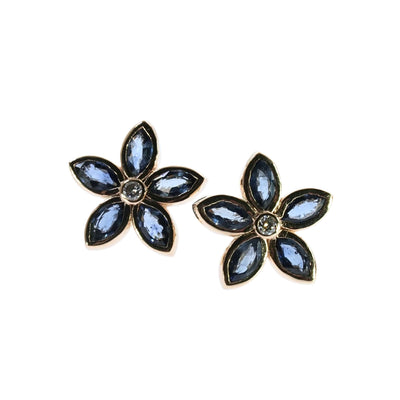 TraxNYC Blue Petal Cluster Earrings 70215 - Image 1