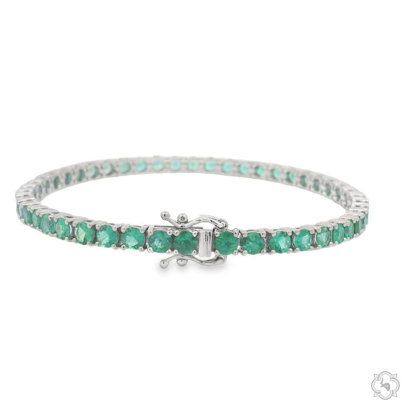 Emerald Tennis Bracelet 70273 - Image 2