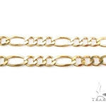 Mens 14k Solid Yellow Gold Figaro Chain 22 Inches 3.8mm 70281 - Image 2