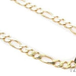 Mens 14k Solid Yellow Gold Figaro Chain 22 Inches 3mm 70282 - Image 1