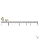 Elegant Pear Shape Diamond Earrings 70286 - Image 7