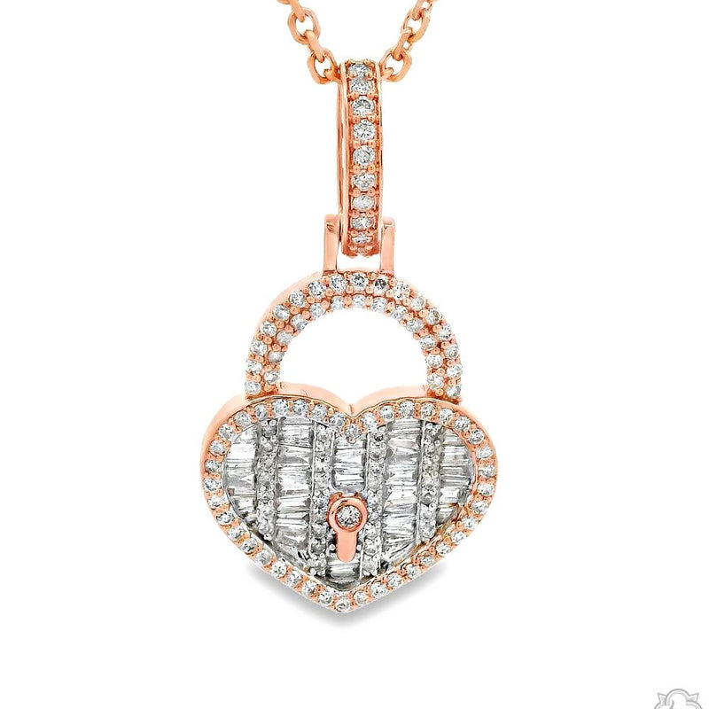 The Heart Lock Diamond Necklace 70291 - Image 3